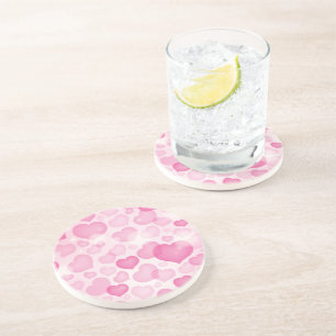 Background with Hearts Coaster