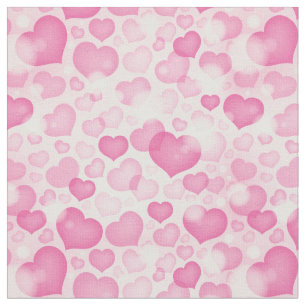 Background with Hearts Fabric