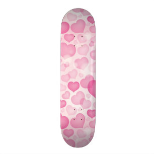 Background with Hearts Skateboard