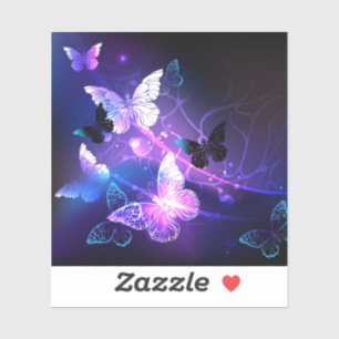 Background with Night Butterflies