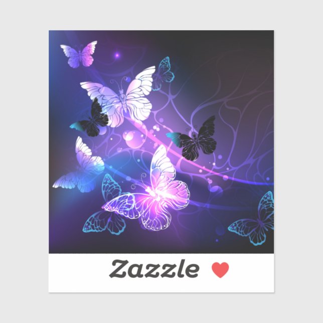 Background with Night Butterflies (Sheet)