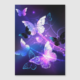 Background with Night Butterflies