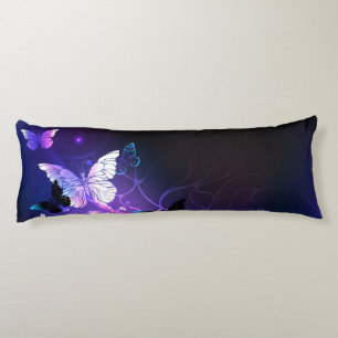 Background with Night Butterflies Body Cushion
