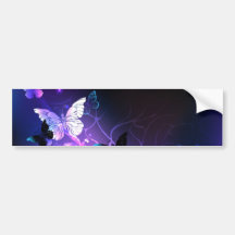 Background with Night Butterflies