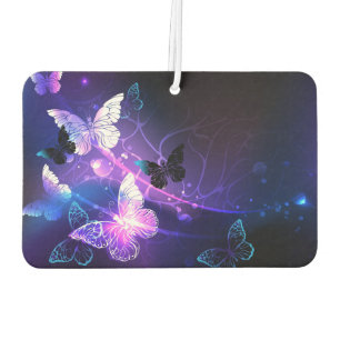 Background with Night Butterflies Car Air Freshener