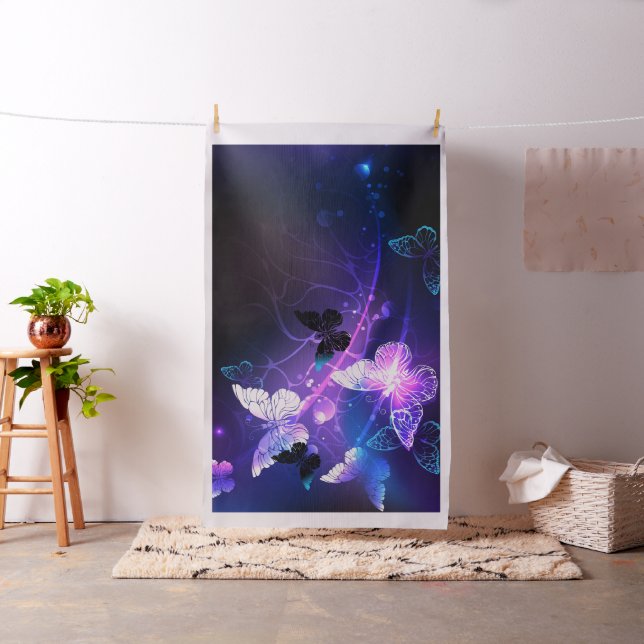 Background with Night Butterflies Fabric (In Situ)