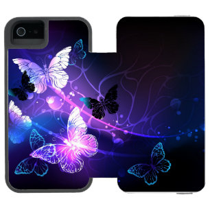 Background with Night Butterflies Incipio Watson™ iPhone 5 Wallet Case