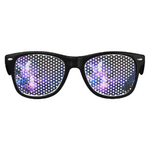 Background with Night Butterflies Kids Sunglasses