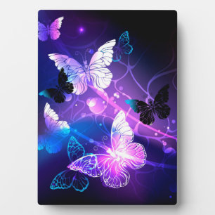 Background with Night Butterflies Plaque