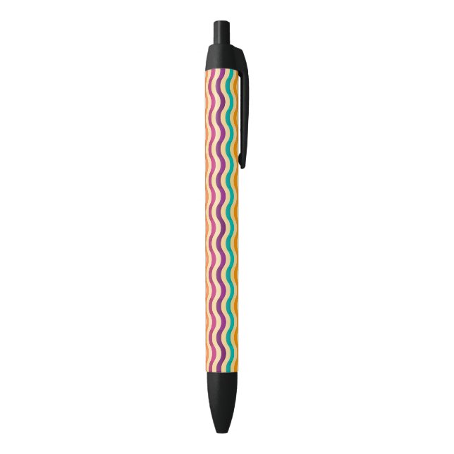 Background with stripes in retro 2 black ink pen (Bottom (Vertical))
