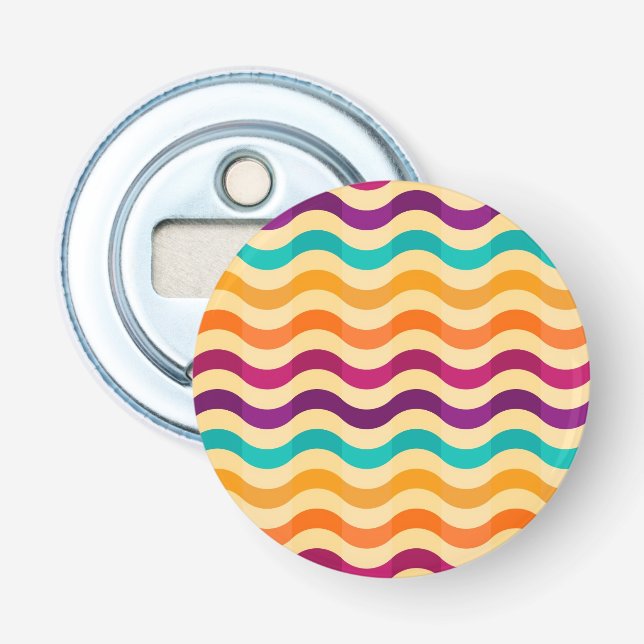 Background with stripes in retro 2 bottle opener (Front)