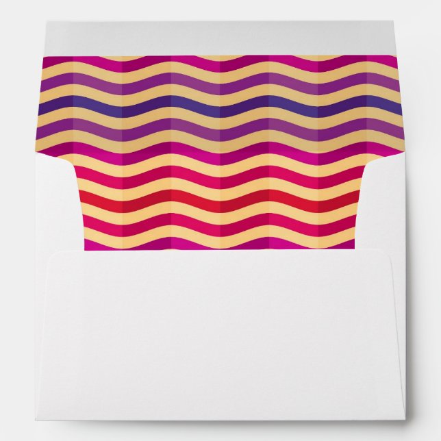 Background with stripes in retro 3 envelope (Back (Bottom))