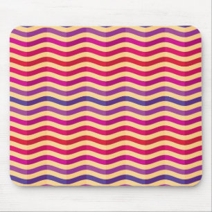 Background with stripes in retro 3 mouse pad