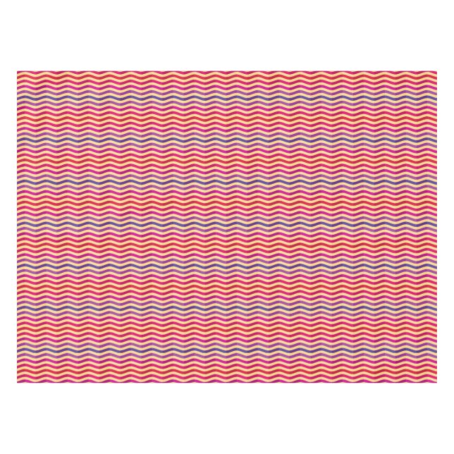 Background with stripes in retro 3 tablecloth (Front (Horizontal))