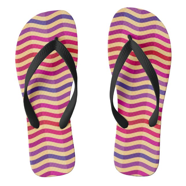 Background with stripes in retro 3 thongs (Footbed)