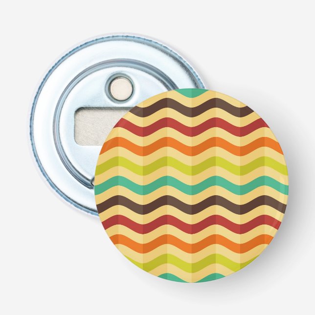 Background with stripes in retro 4 bottle opener (Front)