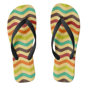 Background with stripes in retro 4 thongs