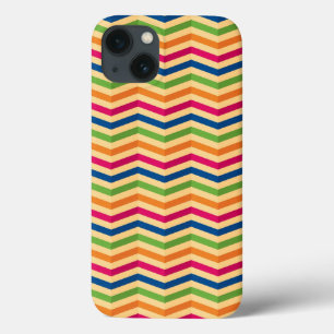 Background with stripes in retro iPhone 13 case