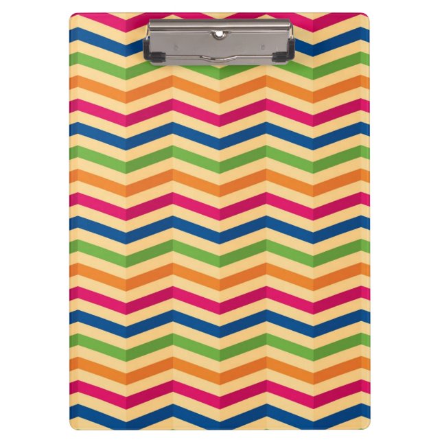 Background with stripes in retro clipboard (Front)
