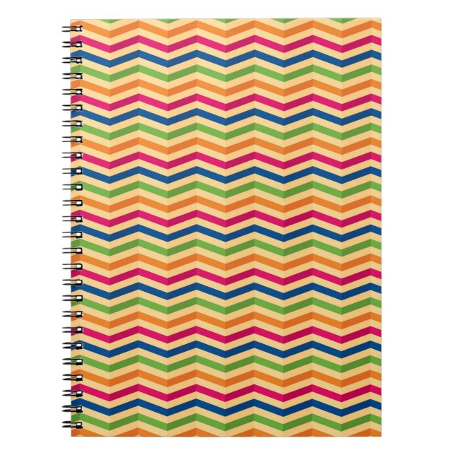 Background with stripes in retro notebook (Front)