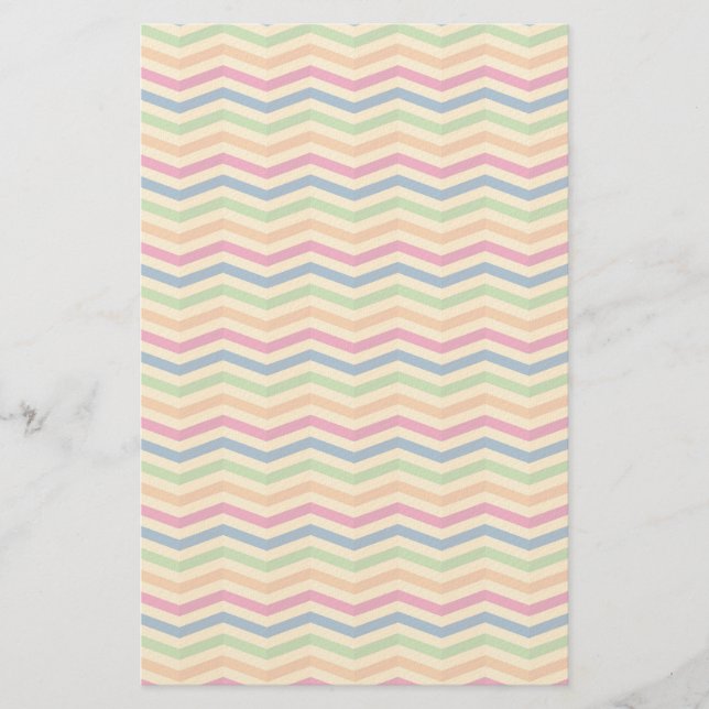 Background with stripes in retro stationery (Front)
