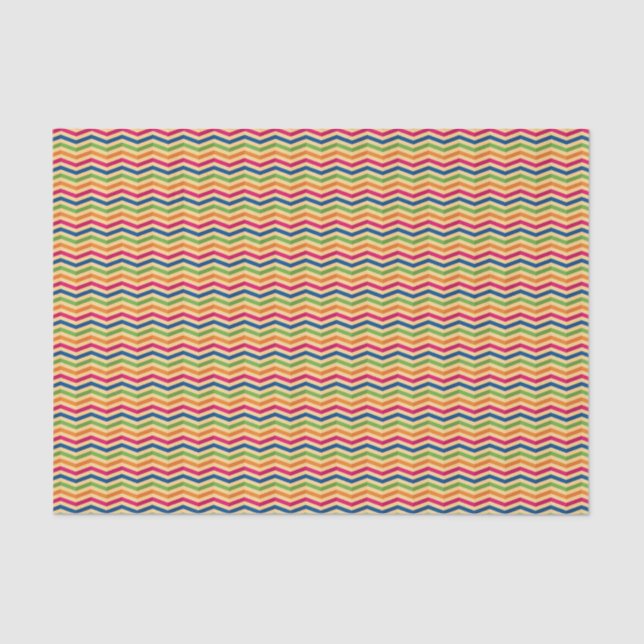 Background with stripes in retro tissue paper (Front)