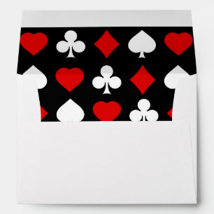 Background with suits envelopes