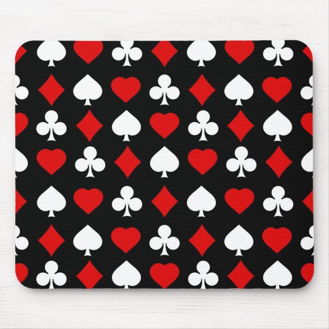 Background with suits mouse pad (Front)