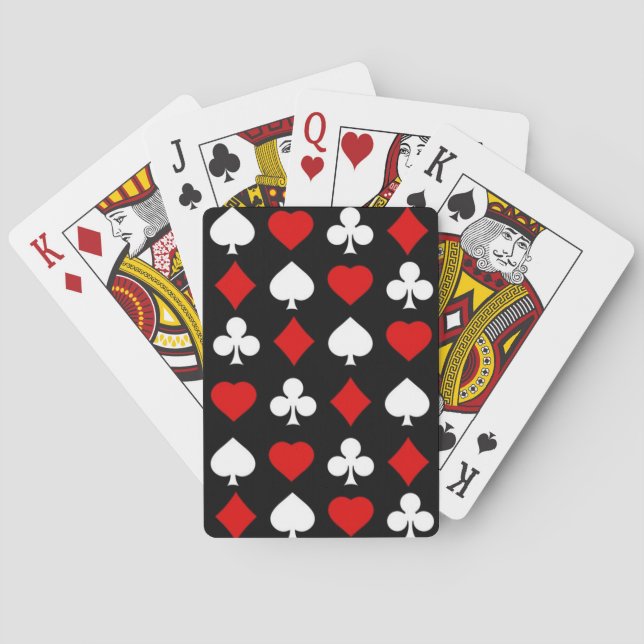 Background with suits playing cards (Back)