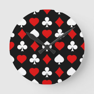 Background with suits round clock