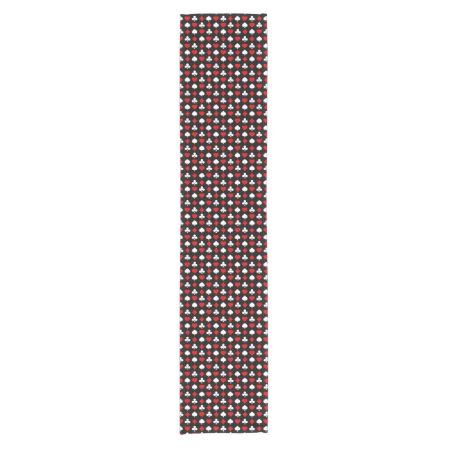 Background with suits short table runner (Front)