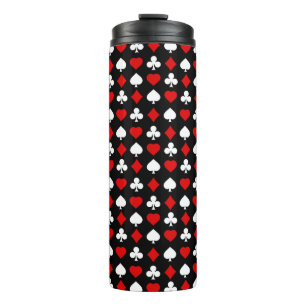Background with suits thermal tumbler