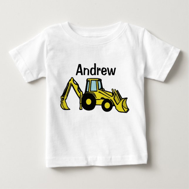 backhoe, Andrew Baby T-Shirt (Front)