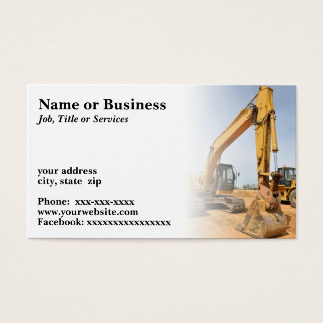 backhoe construction equipment (Front)