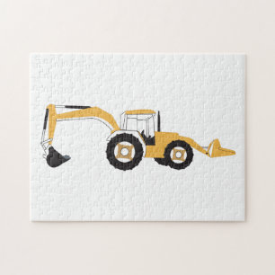 Backhoe Construction Truck Jigsaw Puzzle