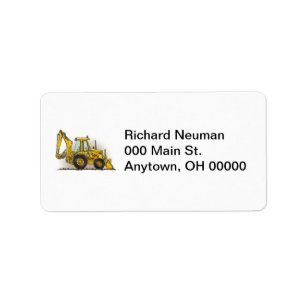 Backhoe Operator Label