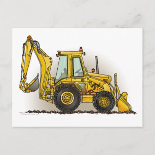 Backhoe Post Card