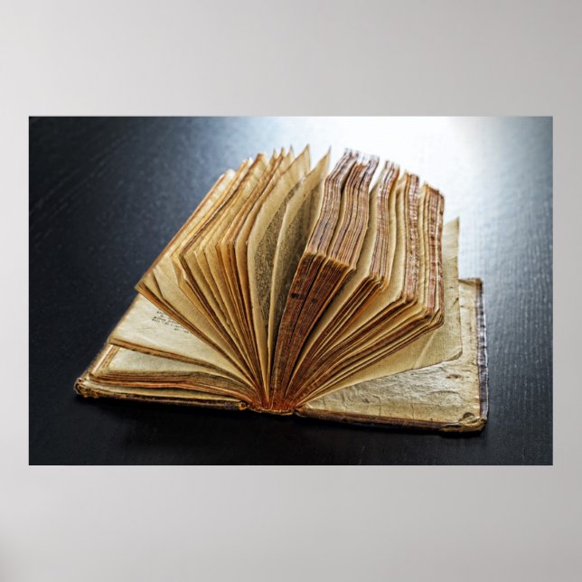 Backlit antique book poster (Front)