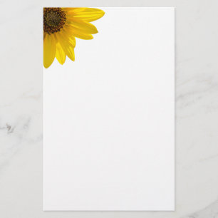 Backlit Sunflower (Helianthus) Stationery