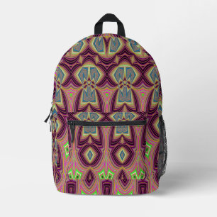 Backpack, A seamless classic pattern design  Printed Backpack