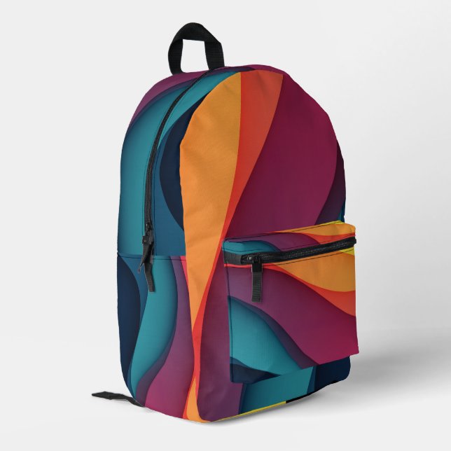 Backpack - abstract colours (Back Corner Left)