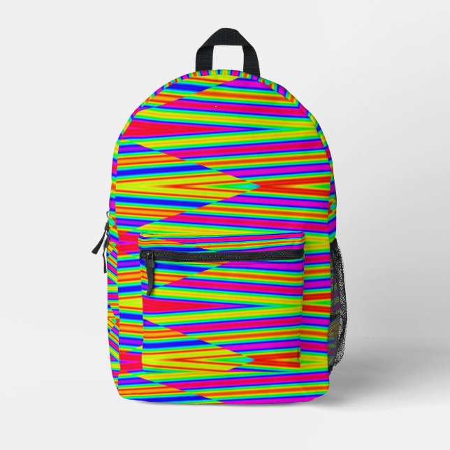 Backpack, An elegant colourful classic design Printed Backpack (Front)