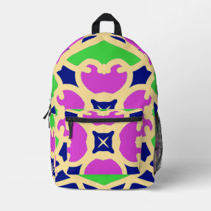 Backpack, An elegant colourful seamless design Pr Printed Backpack