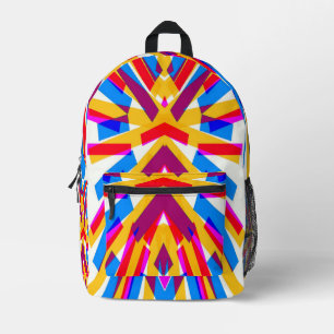 Backpack, An elegant multicolor stripes pattern Printed Backpack