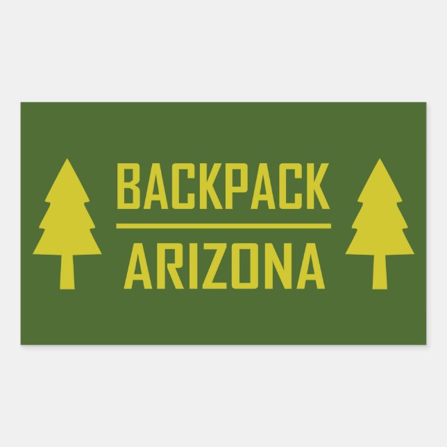 Backpack Arizona Rectangular Sticker (Front)