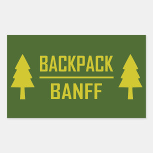 Backpack Banff Rectangular Sticker