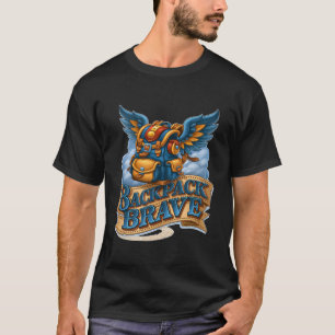 Backpack Brave Magical Flying Winged Bag T-Shirt
