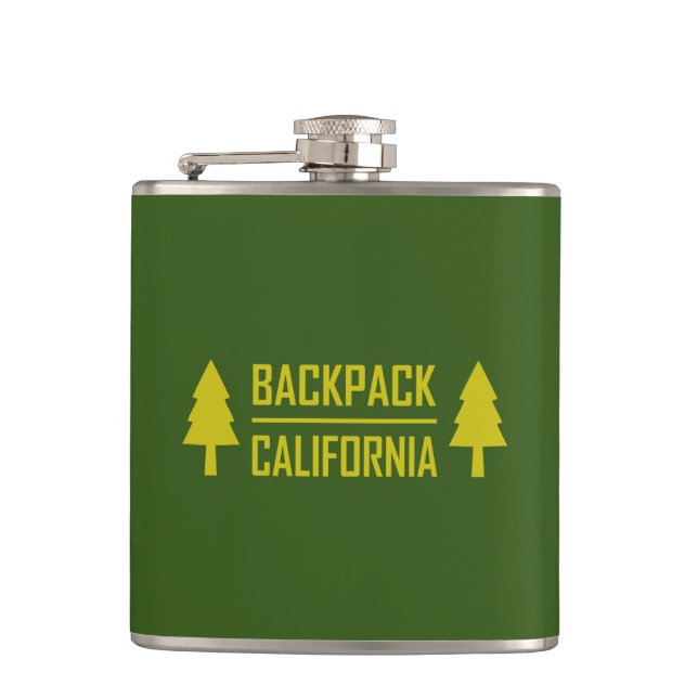 Backpack California Hip Flask (Front)