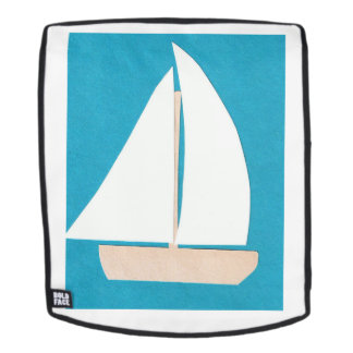 Backpack Face with Sailboat Design