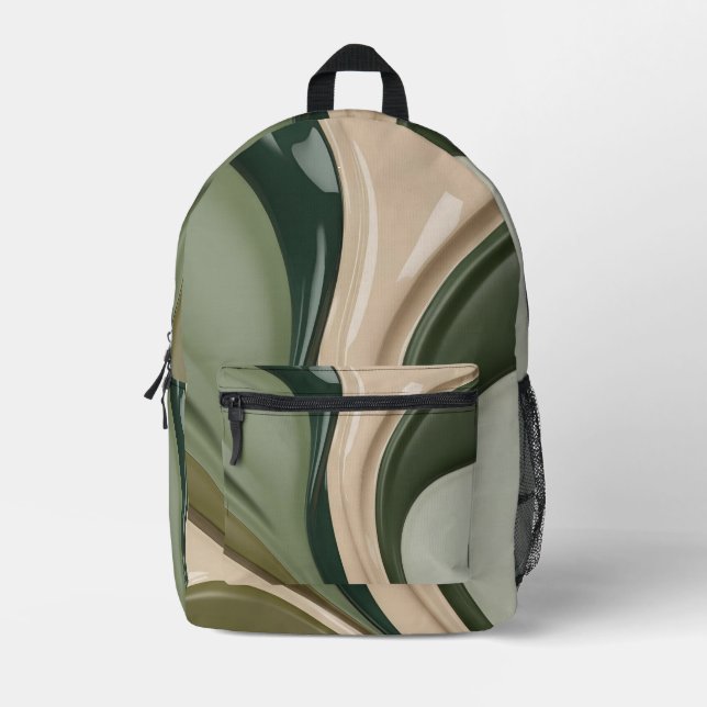 Backpack in stylish abstract graphic (Front)